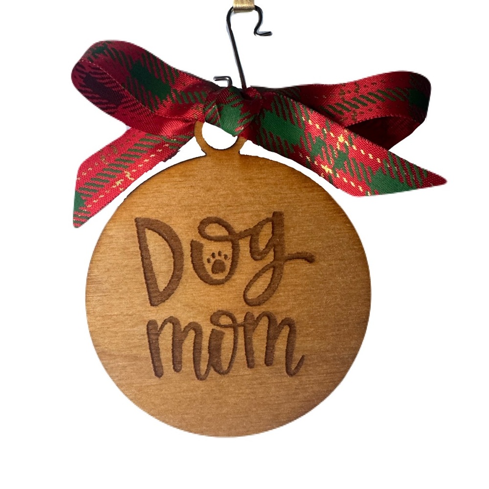 Dog Mom Holiday Ornament